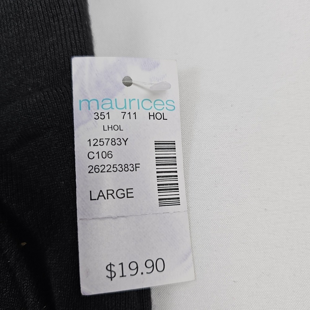 Maurices Shorts Super Soft Black Elastic Waist Knit New Womens L - Picture 4 of 4